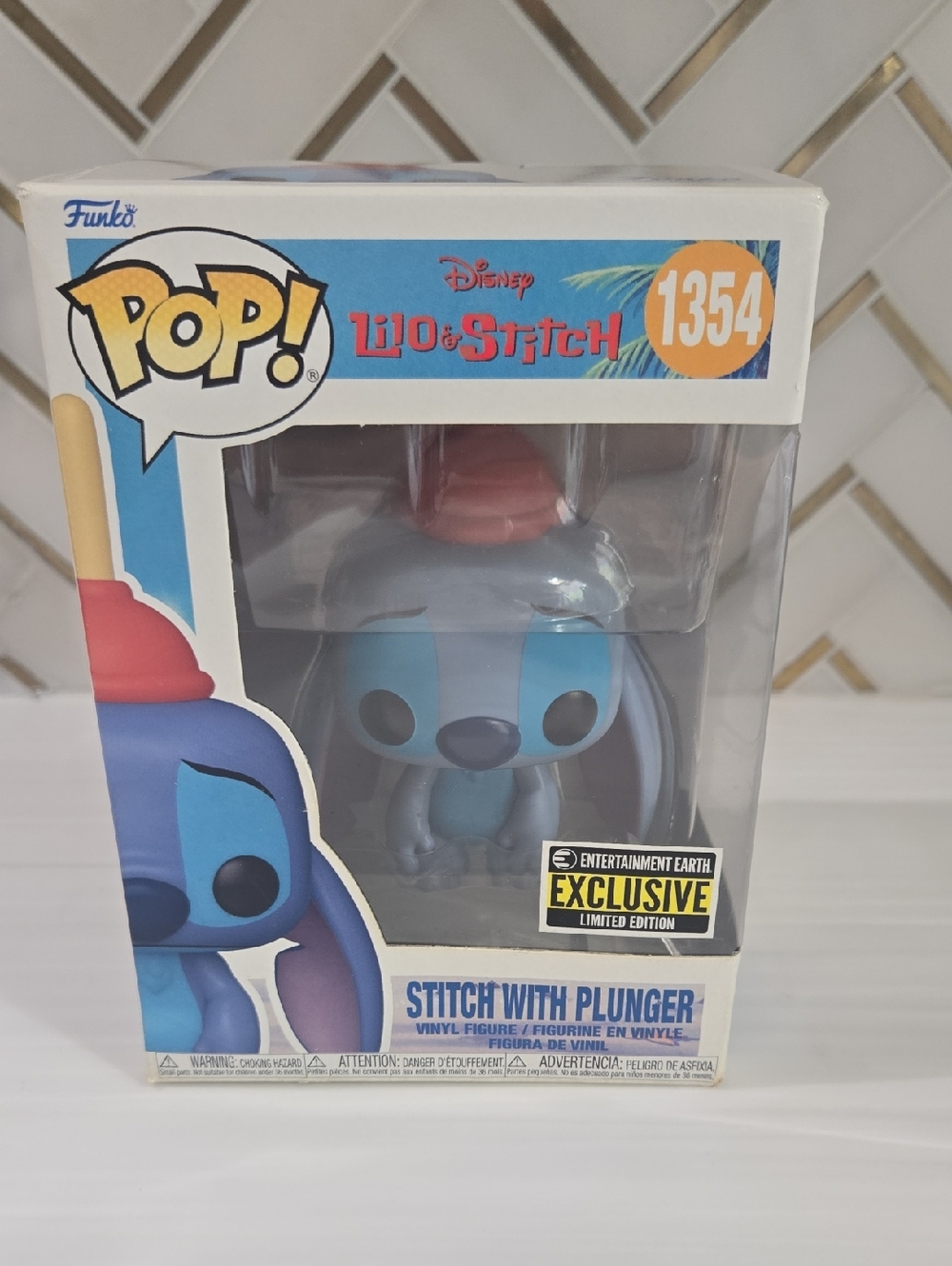 Funko Stitch with Plunger - Blue and Red Pop! Vinyl 1354